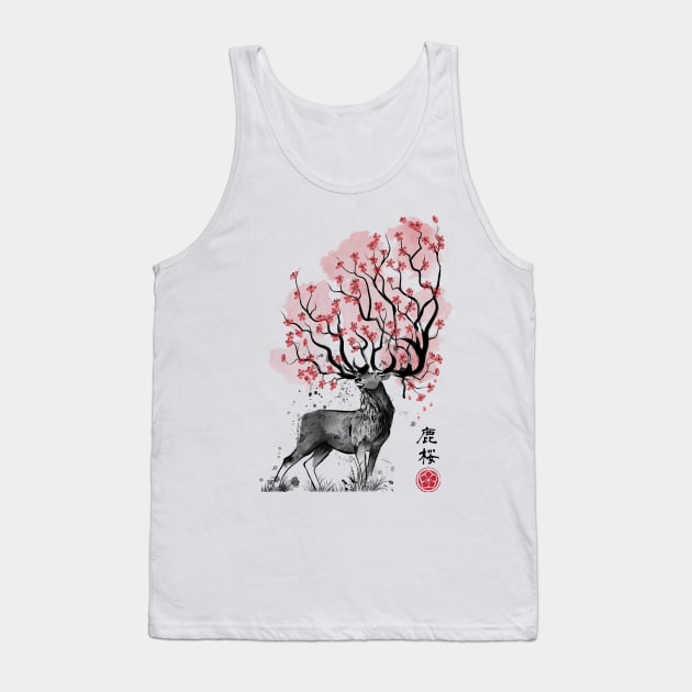 Sakura Deer Tank Top by DrMonekers